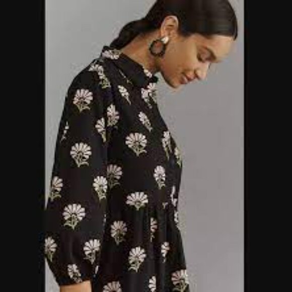 Anthropologie Bettina Tiered Shirt Dress by Maeve-- Size XL--with pockets! - Picture 3 of 7